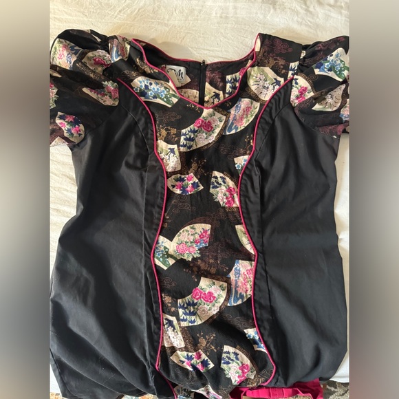 Vintage RM Hawaiian Floral Made in Hawaii Muumuu Dress Size L - Picture 8 of 13